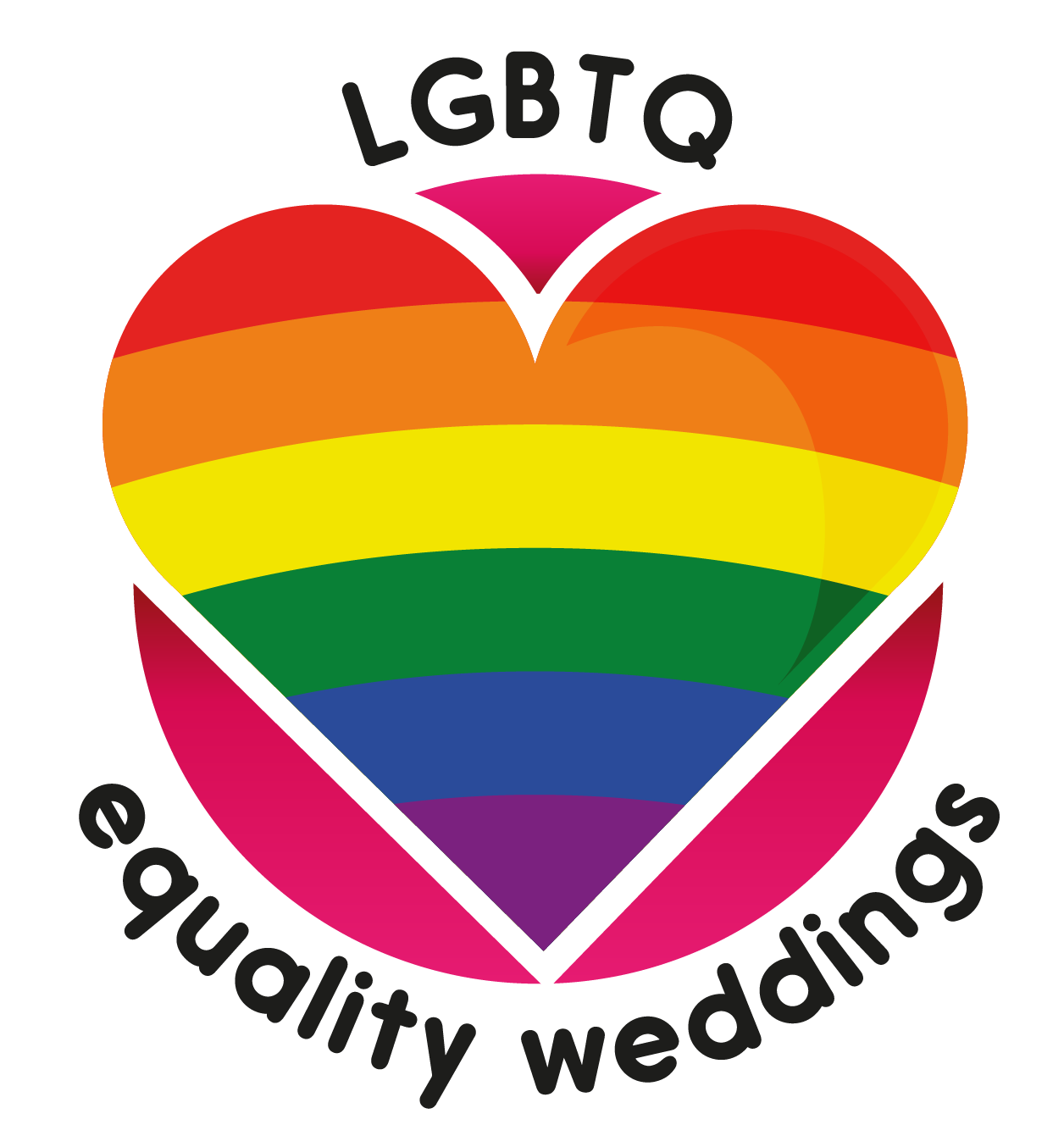 LGBTQ equality weddings logo