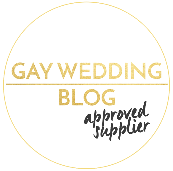 Gay Wedding Blog approved supplier badge