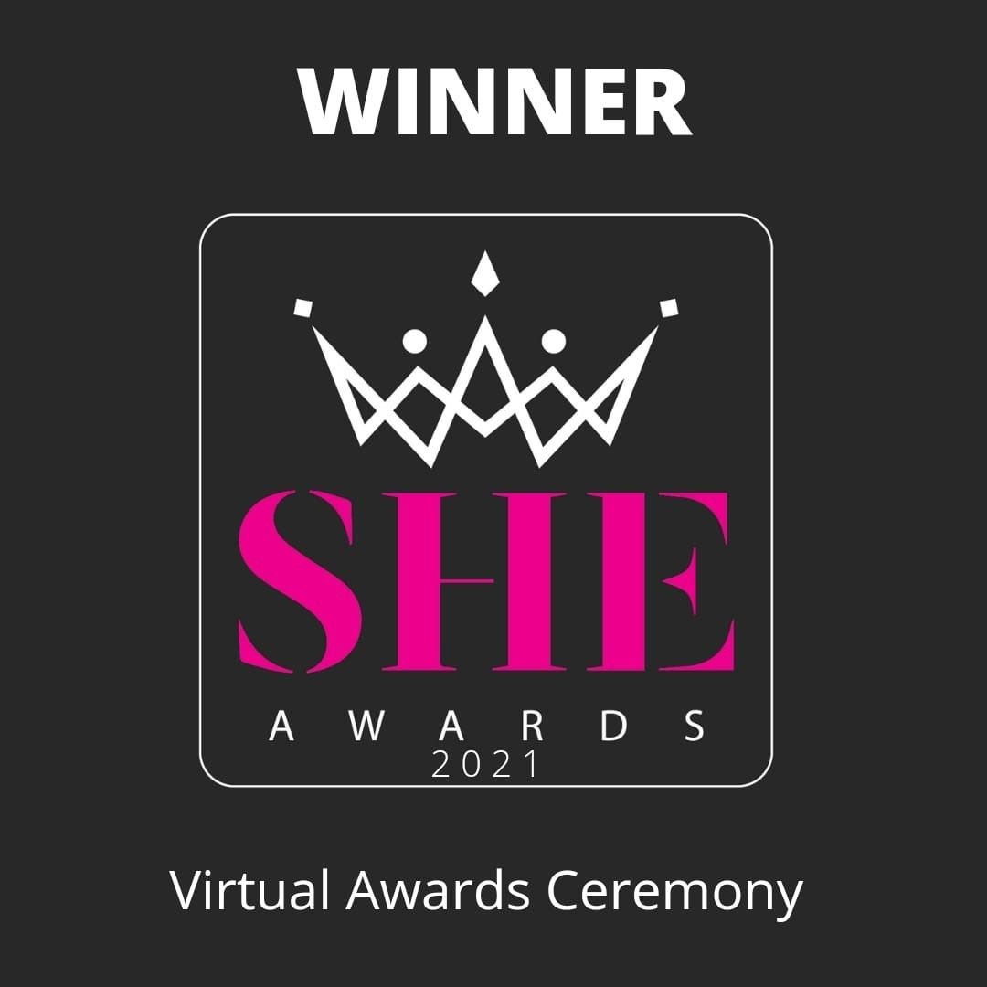 SHE Awards badge
