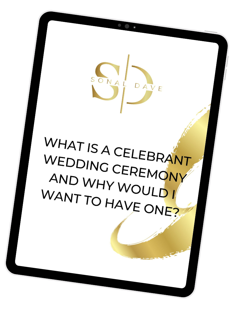 what is a celebrant wedding ceremony pdf download shown on a tablet